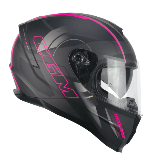 321 ATOM SPORT / Negro Fucsia Fluo Opaco