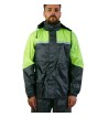 E31 Set Impermeable Clásico Negro /Amarillo Fluo