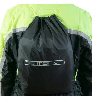 E31 Set Impermeable Clásico Negro /Amarillo Fluo